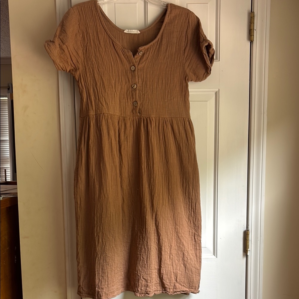 LCW Camel Brown Gauze Meadow - size Medium